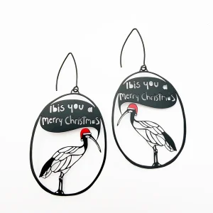 Ibis You a Merry Christmas Earrings