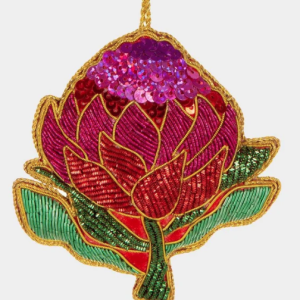 Waratah Sequin Tree Decoration