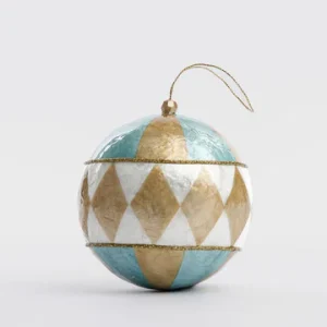 Harlequin Capiz Bauble Gold & Blue