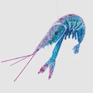 Lester Glitter Prawn Ornament