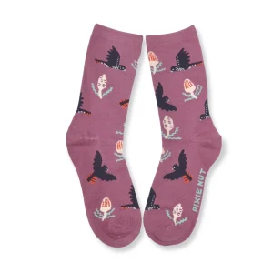 Australian Socks - Black Cockatoo Banksia
