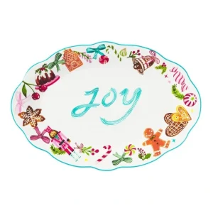 Fa la la Oval Platter 30.5x21cm Gift Boxed