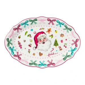 Fa la la Oval Platter 35.5x24cm Gift Boxed